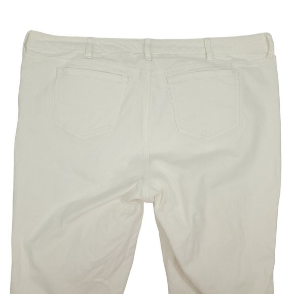 Torrid Skinny Distressed Crop Capri Jeans Womens Plus Size 26 Stretch Raw Hem - Picture 8 of 12